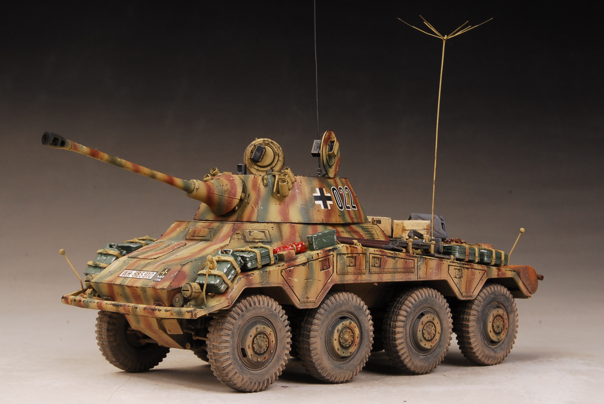 Award Winner Built Dragon German Sd Kfz Puma Red France