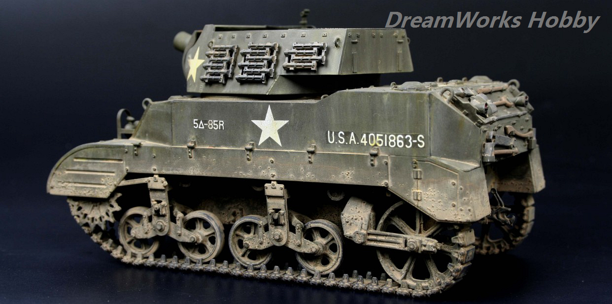 Award Winner Built Tamiya 1/35 US 75mm M8 Scott Howitzer Motor Carriage+Interior