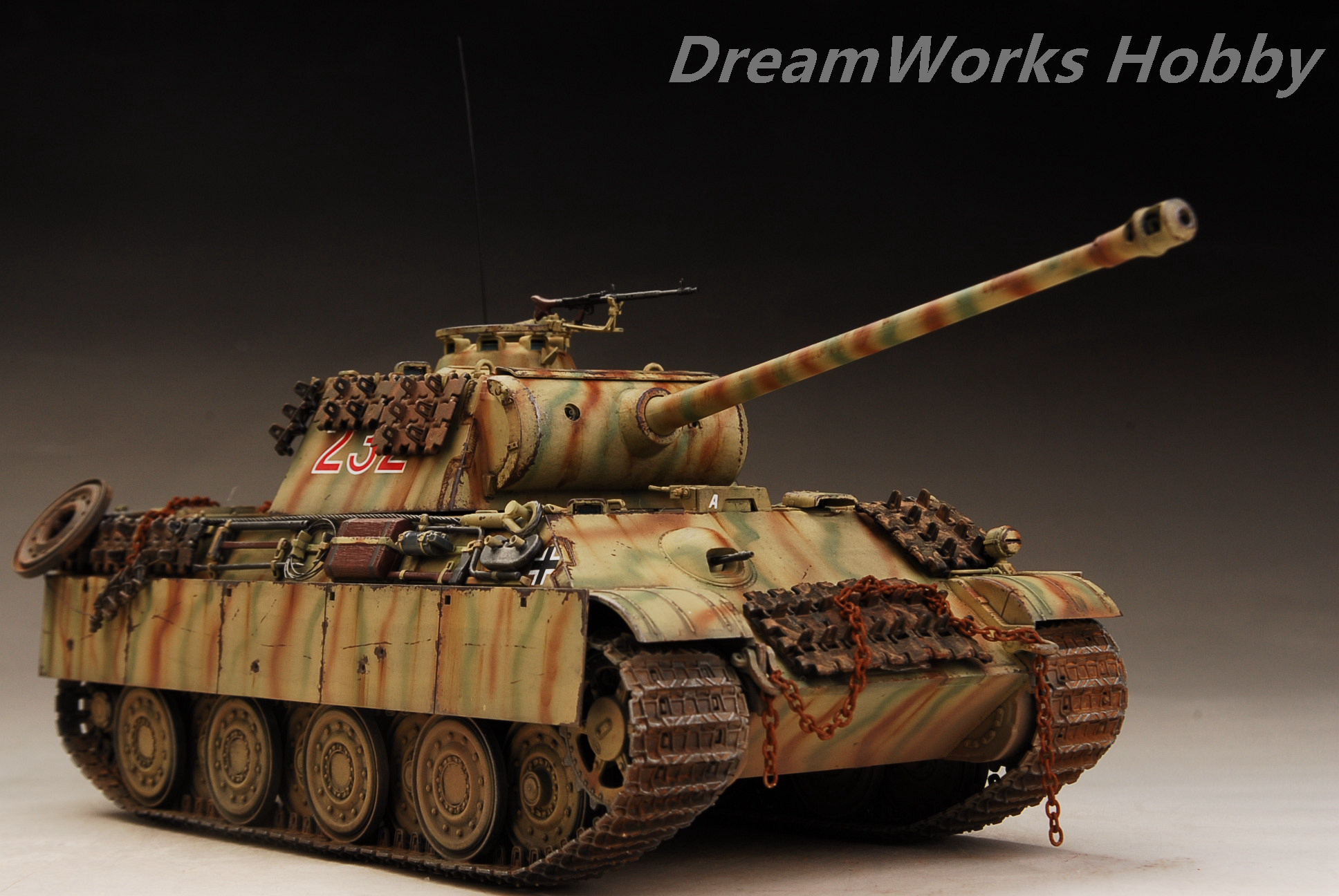 Panther G 1:16 - Fine Line, brass exhaust early version, WECOHE