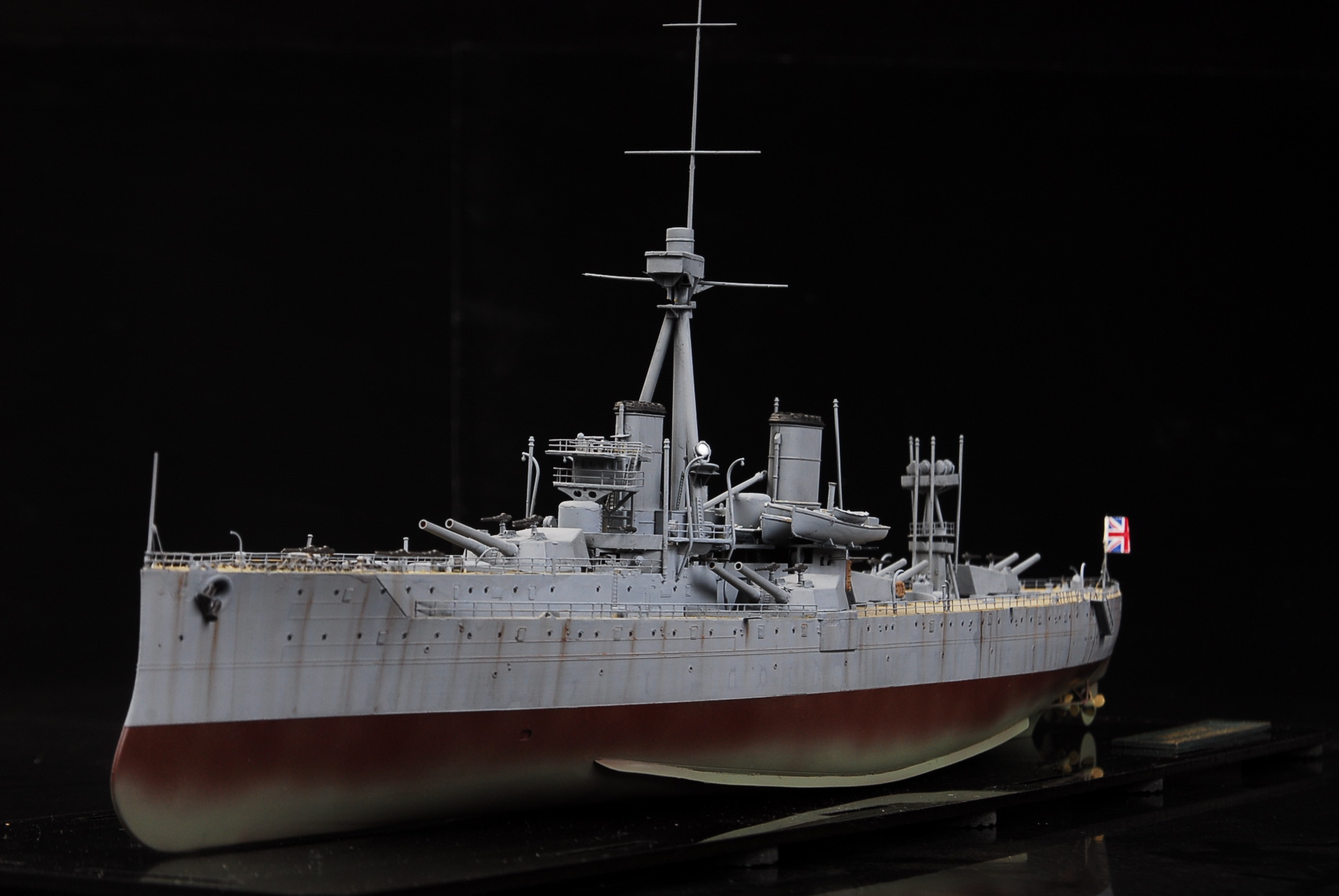 Award Winner Built 1/350 Royal Navy Battleship HMS Dreadnought 1918 +PE ...