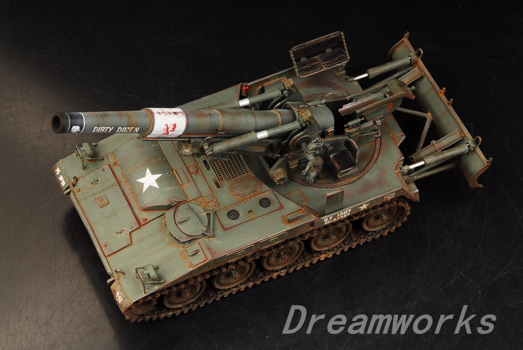 Award Winner Built Italeri 1/35 US M110 Dirty Dozen Self-Propelled Howitzer