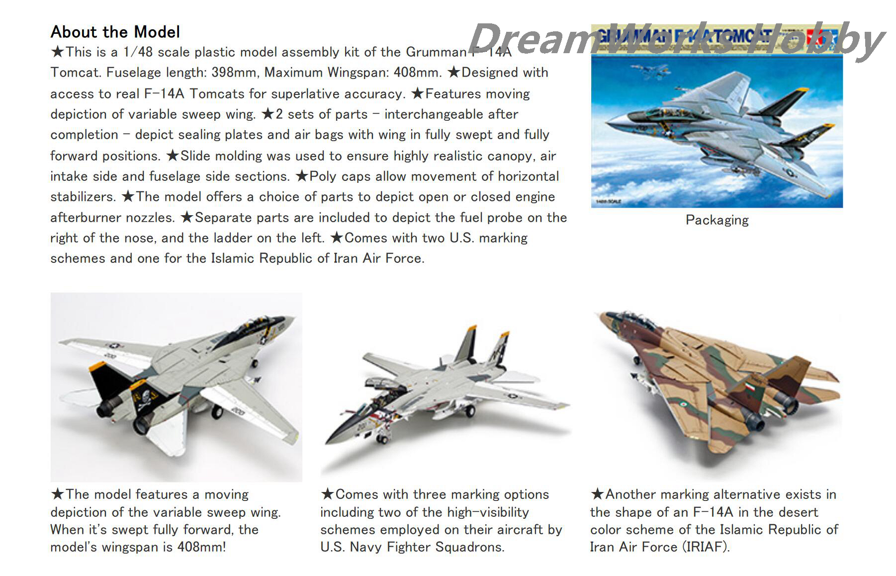 AwardWinner Built Tamiya 1/48 F-14A Tomcat VF-1 Top Gun Maverick+