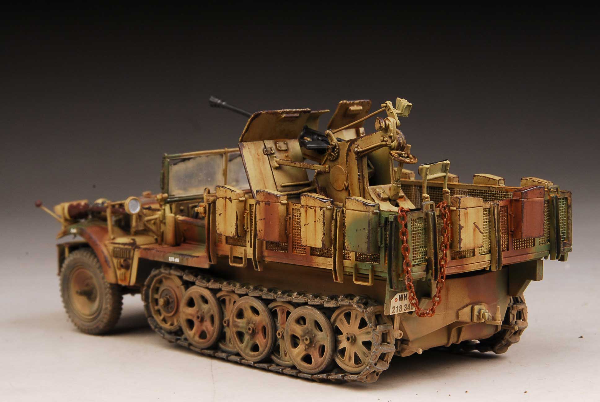 Award Winner Built 1/35 German Sd.Kfz.10/4 & FLAK30 AA Gun +Trailer | eBay